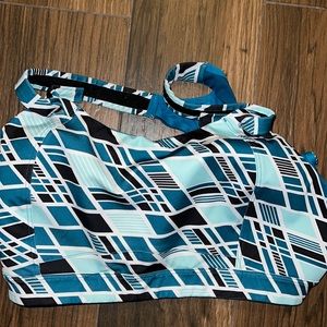 Brooks Turquoise & Black Sports Bra size 38DD
